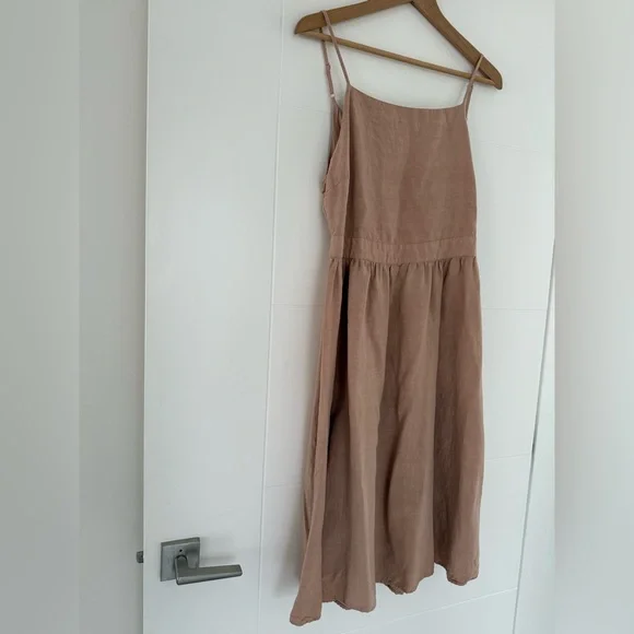 RW&Co. Tie Back Midi Dress, size medium. - Picture 3 of 9